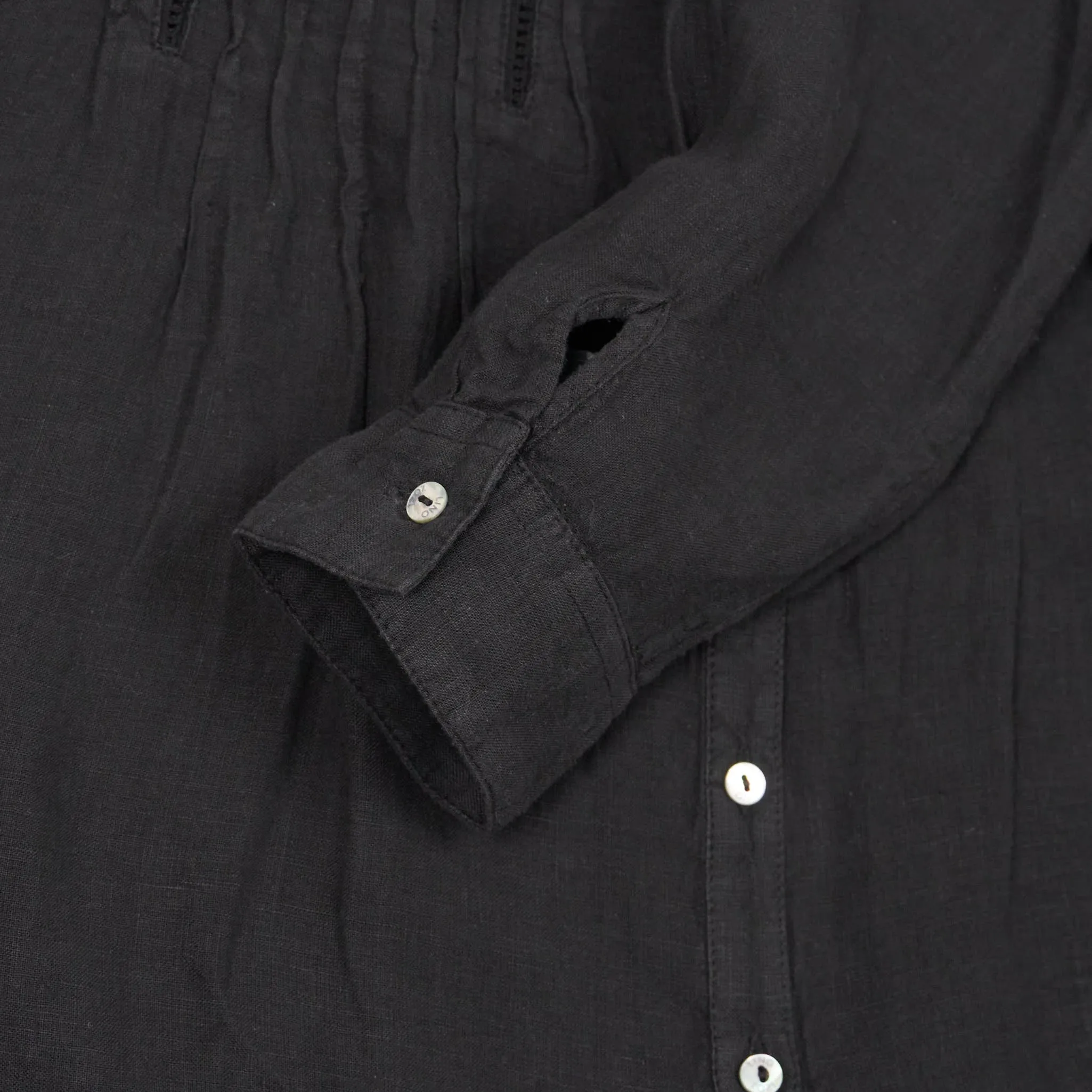 120% Lino Ladies Relaxed Long Sleeve Linen Tunic