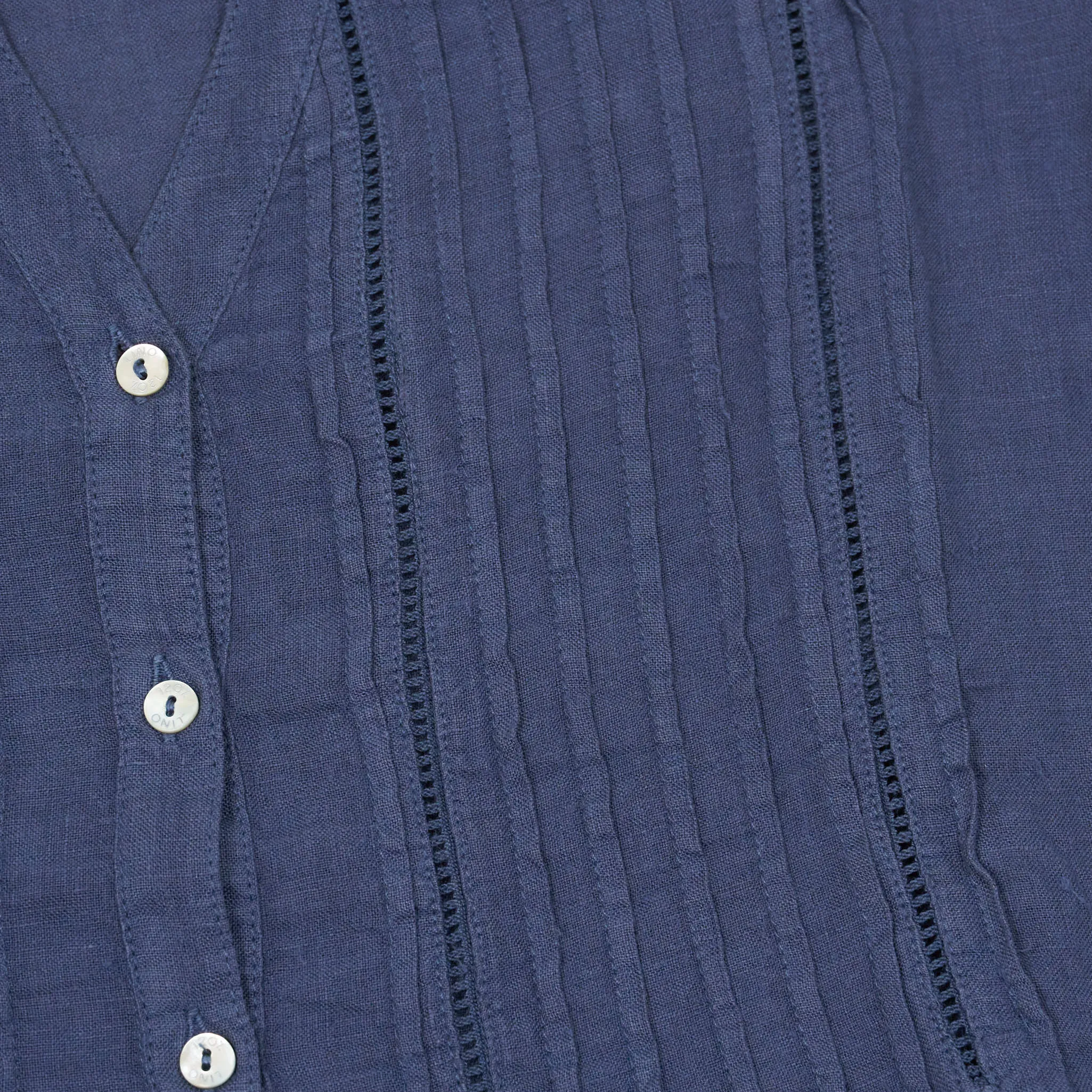 120% Lino Ladies Relaxed Long Sleeve Linen Tunic