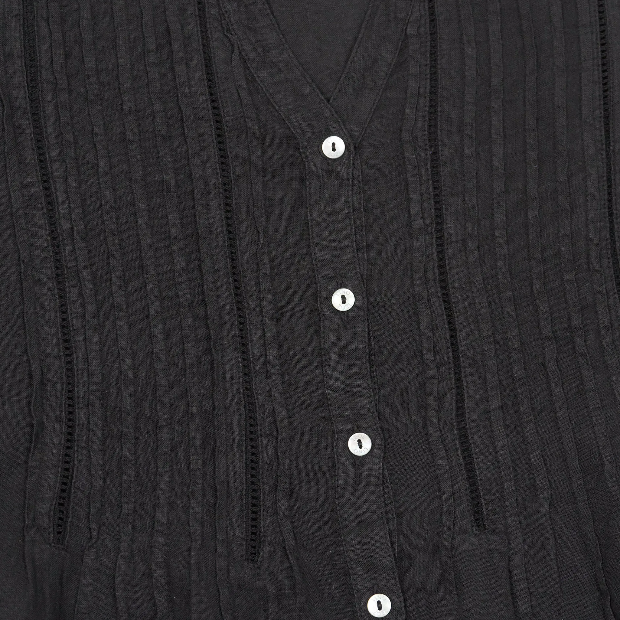 120% Lino Ladies Relaxed Long Sleeve Linen Tunic
