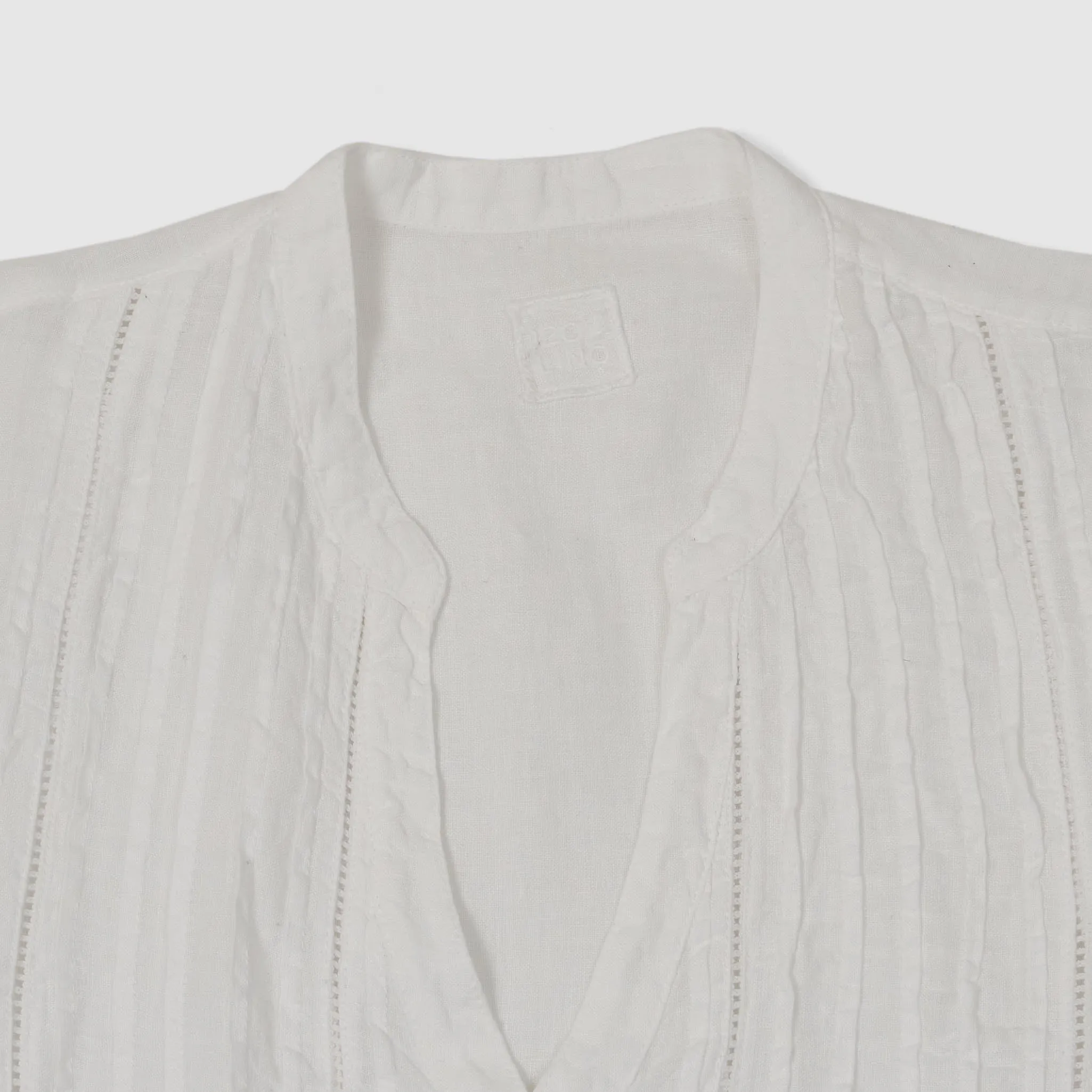 120% Lino Ladies Relaxed Long Sleeve Linen Tunic