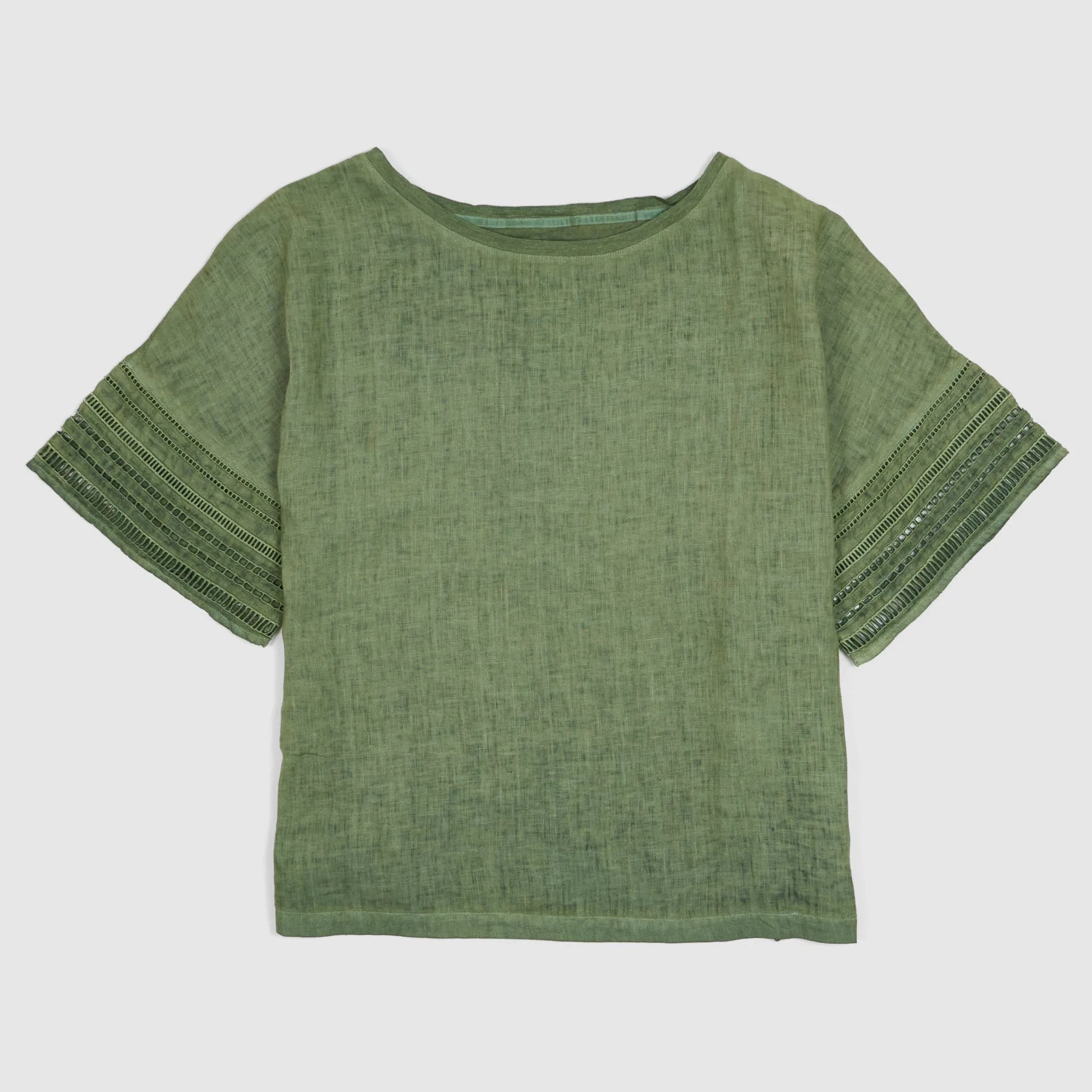 120% Lino Ladies Short Sleeve Linen T-Shirt