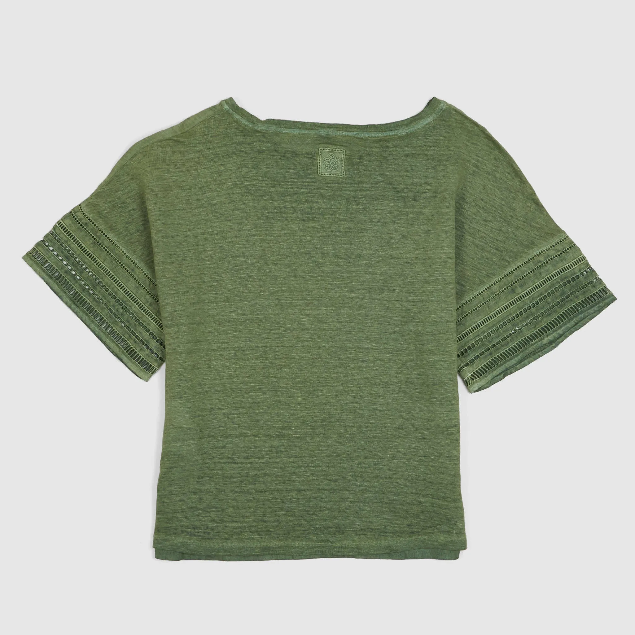 120% Lino Ladies Short Sleeve Linen T-Shirt