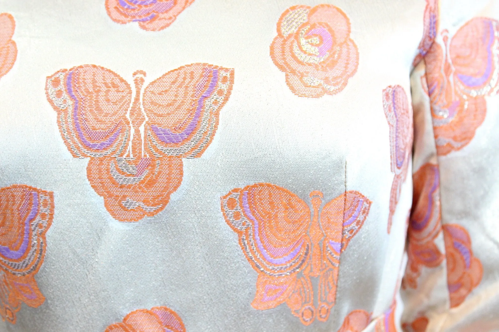 1960s SANDRA SAGE butterfly maxi dress small | new fall