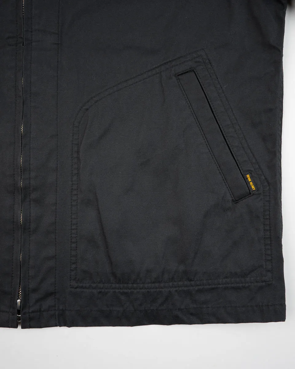 7oz Rubber Wax Coated Windbreaker - Black