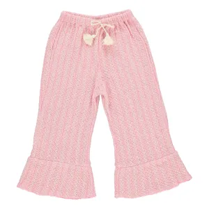 Allegra Pink Crochet Pants