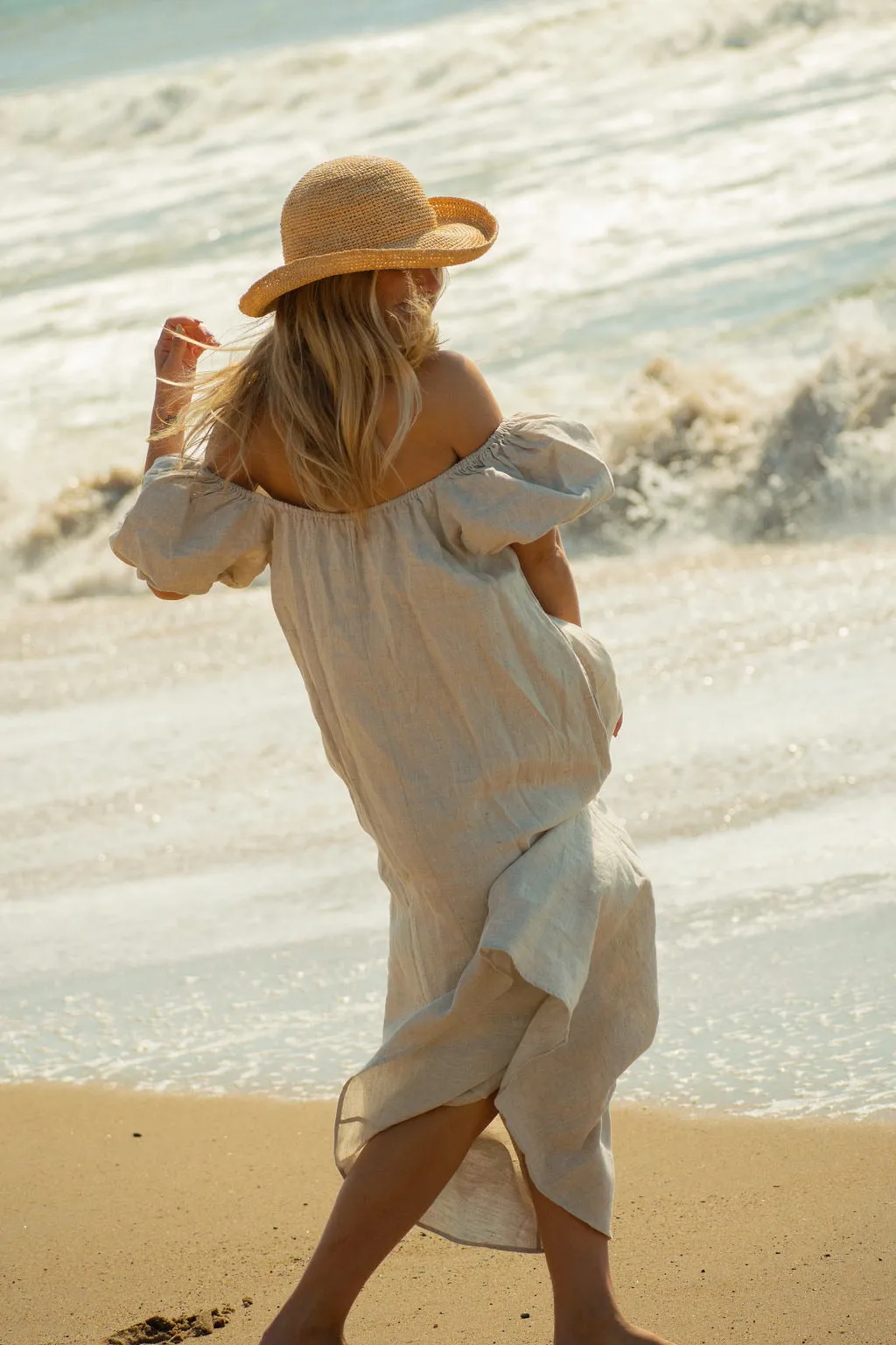 Amelie Linen Maxi Dress
