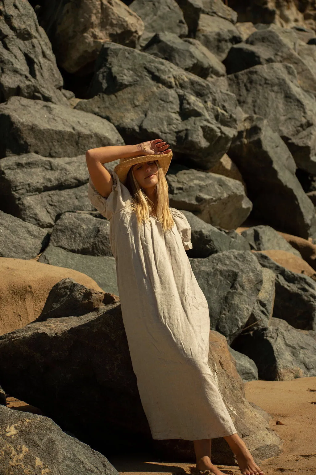 Amelie Linen Maxi Dress