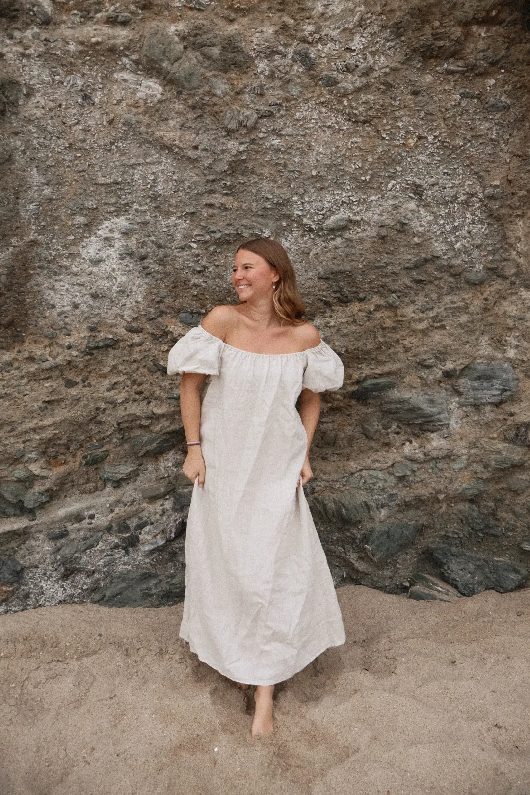 Amelie Linen Maxi Dress