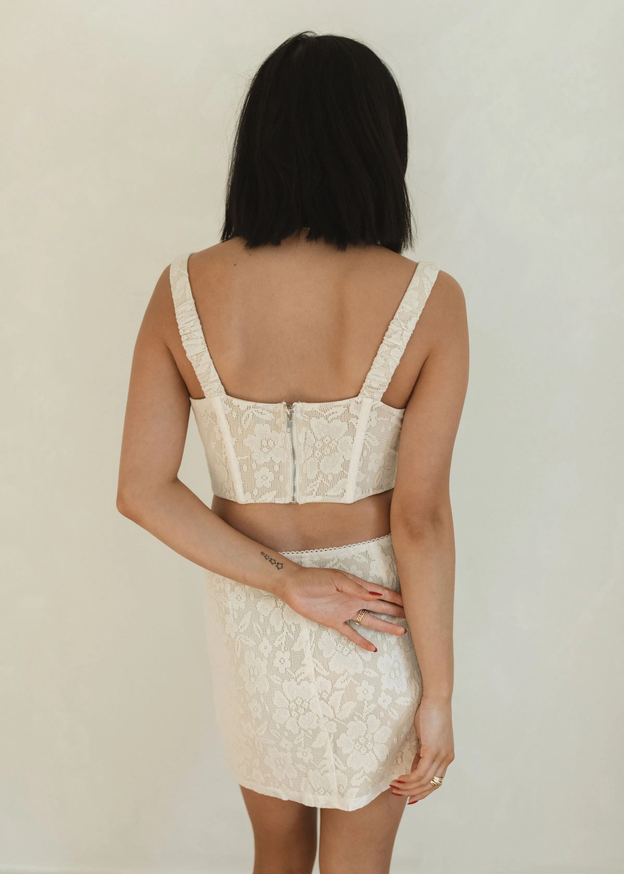 Amina Lace Mini Skirt