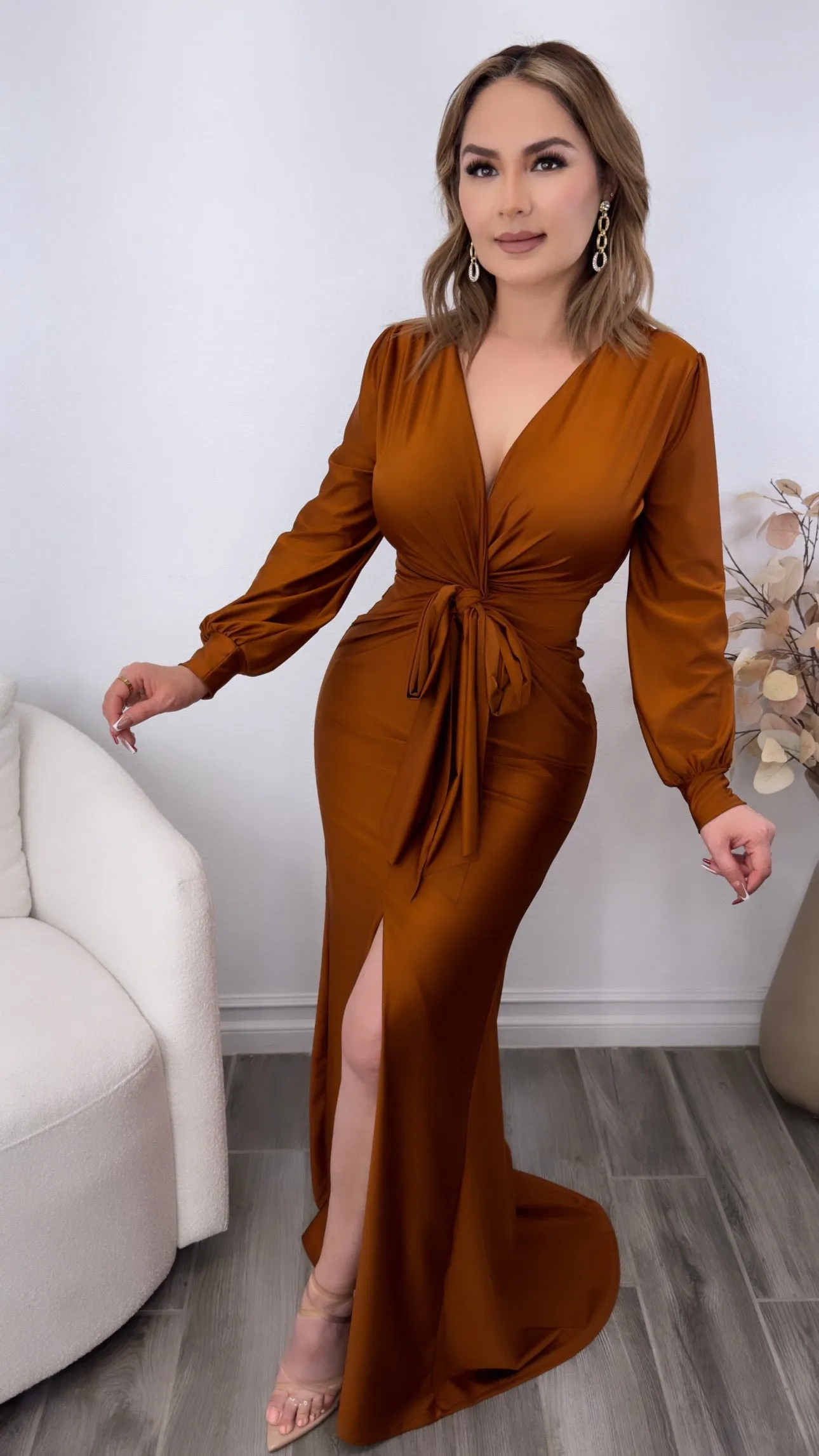 ANGELA COPPER DRESS
