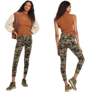 Anthropologie Pilcro High Rise Skinny Button Fly Corduroy Pants in Camo 24P New