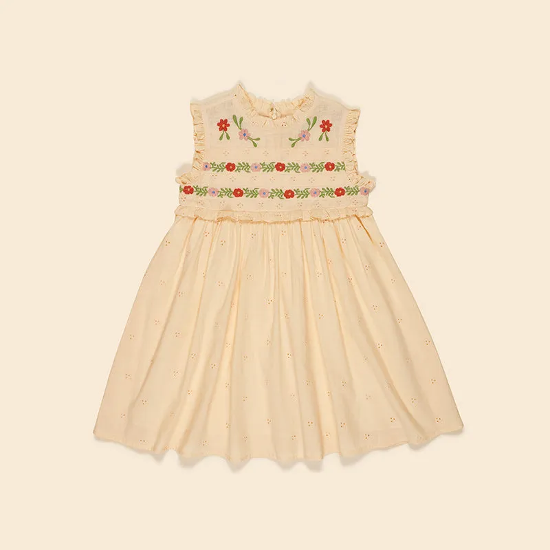 Apolina - Irra dress - Milk broderie