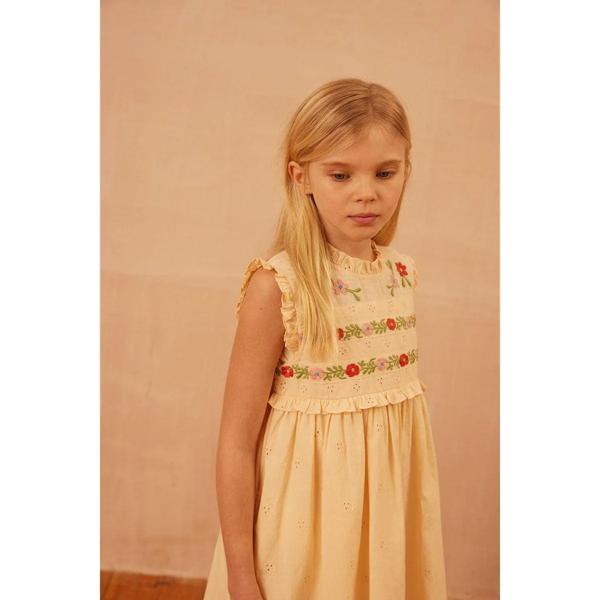 Apolina - Irra dress - Milk broderie