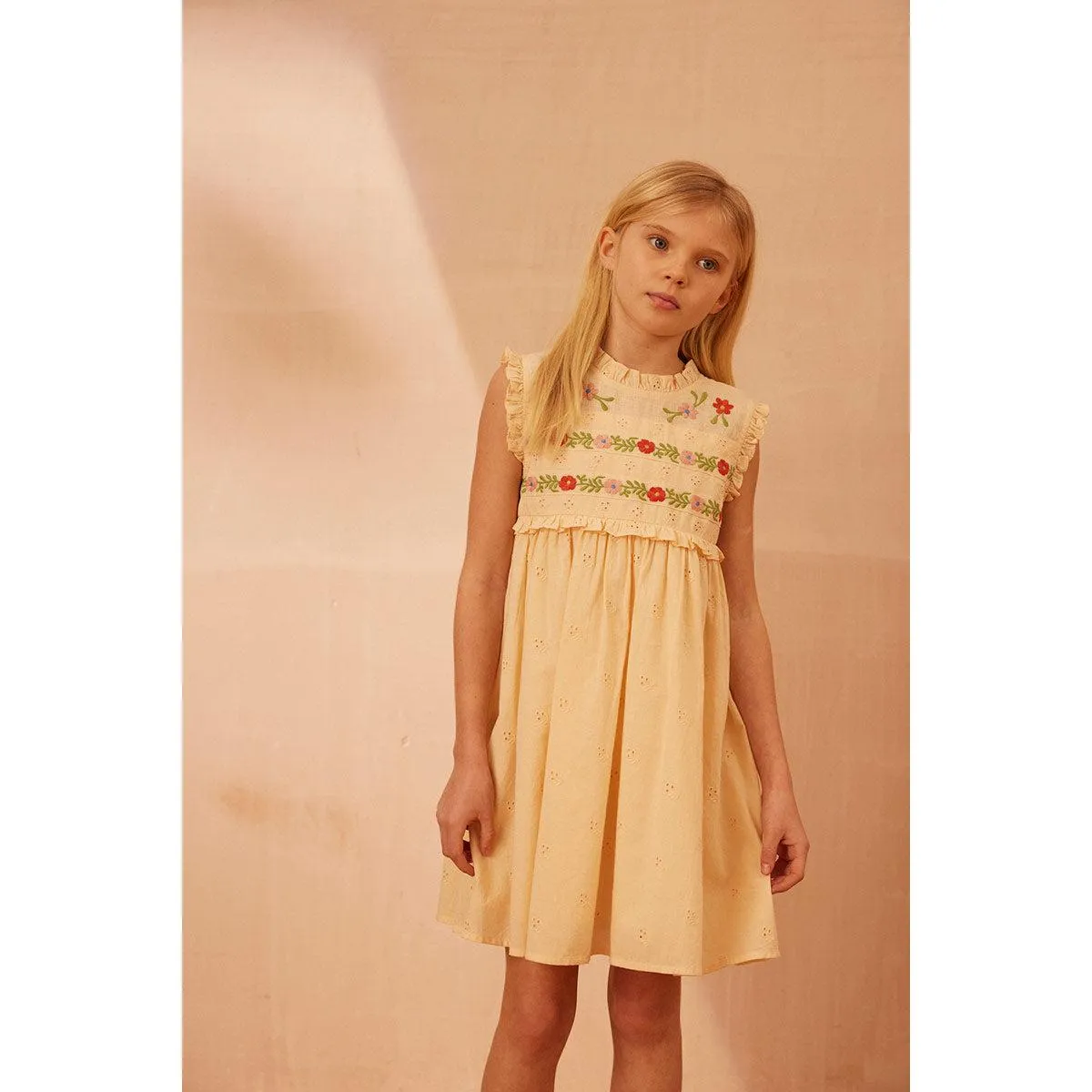 Apolina - Irra dress - Milk broderie