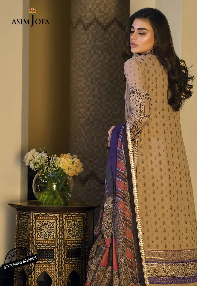 Asim Jofa Latest Lawn Dress #M0079