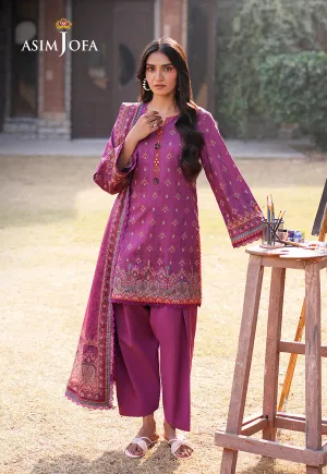 Asim Jofa Printed Lawn '25 | AJUUB-12