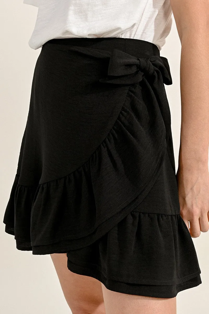 ASYMMETRICAL MINI SKIRT