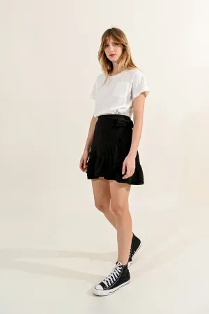 ASYMMETRICAL MINI SKIRT