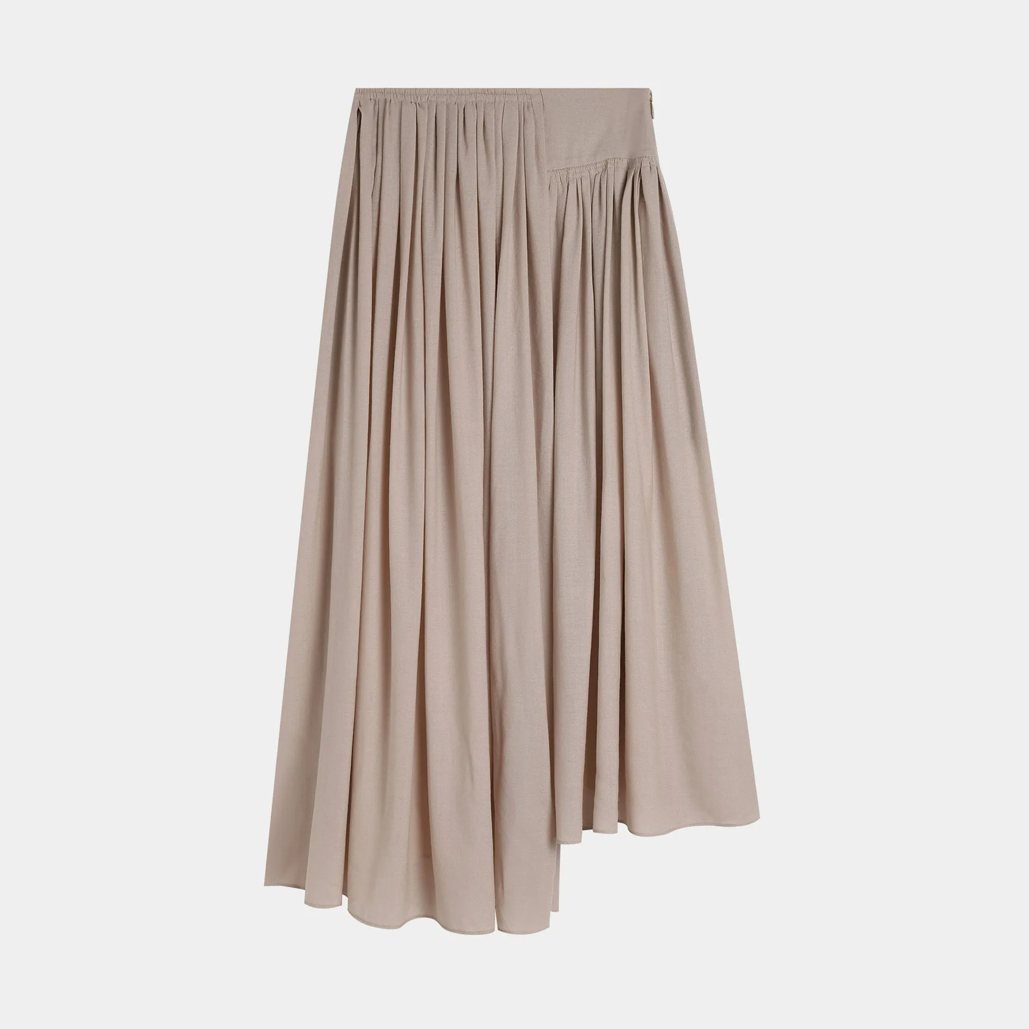 Asymmetrical Pleated Skirt