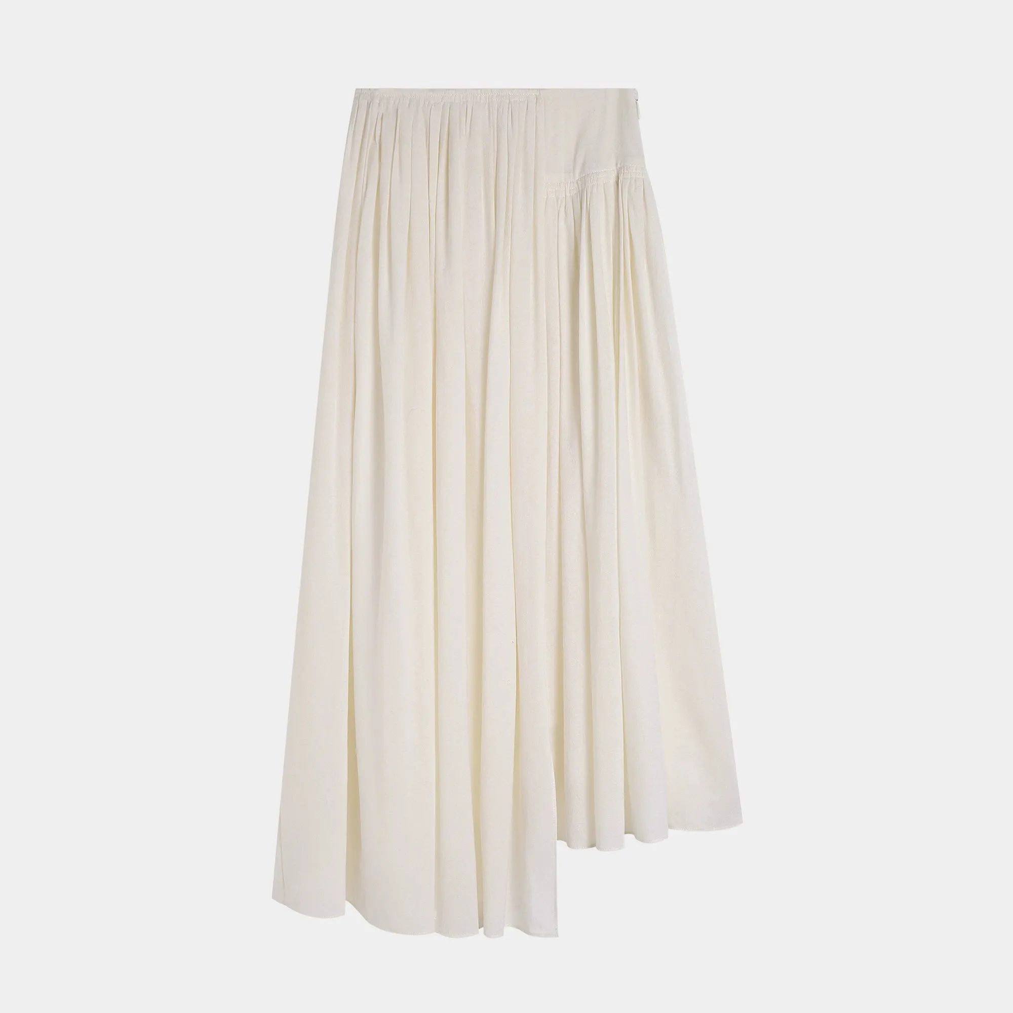 Asymmetrical Pleated Skirt
