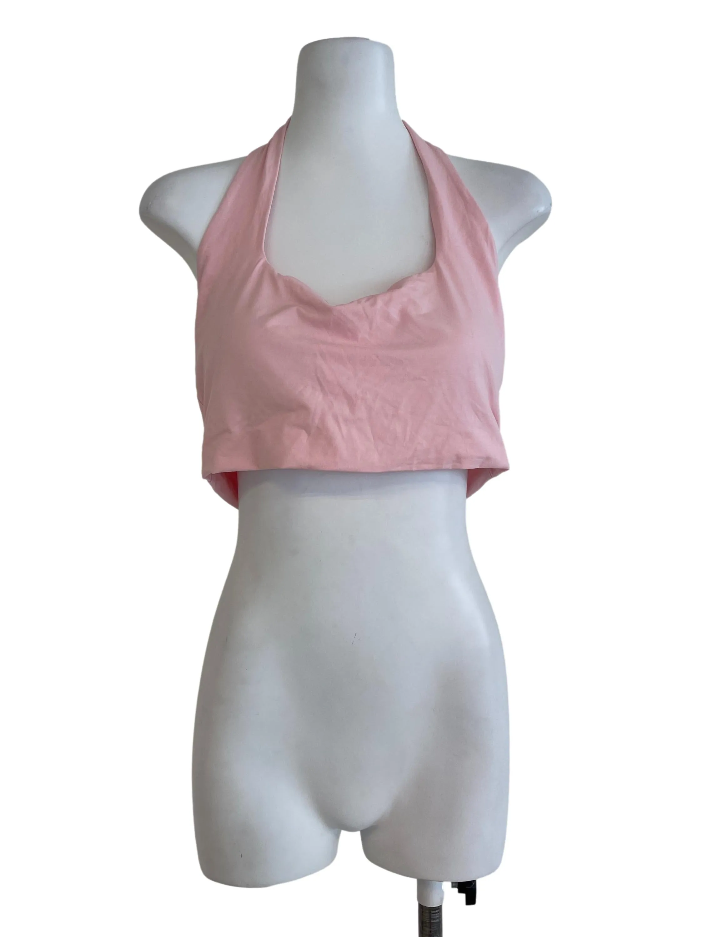 Baby Pink Padded Crop Top