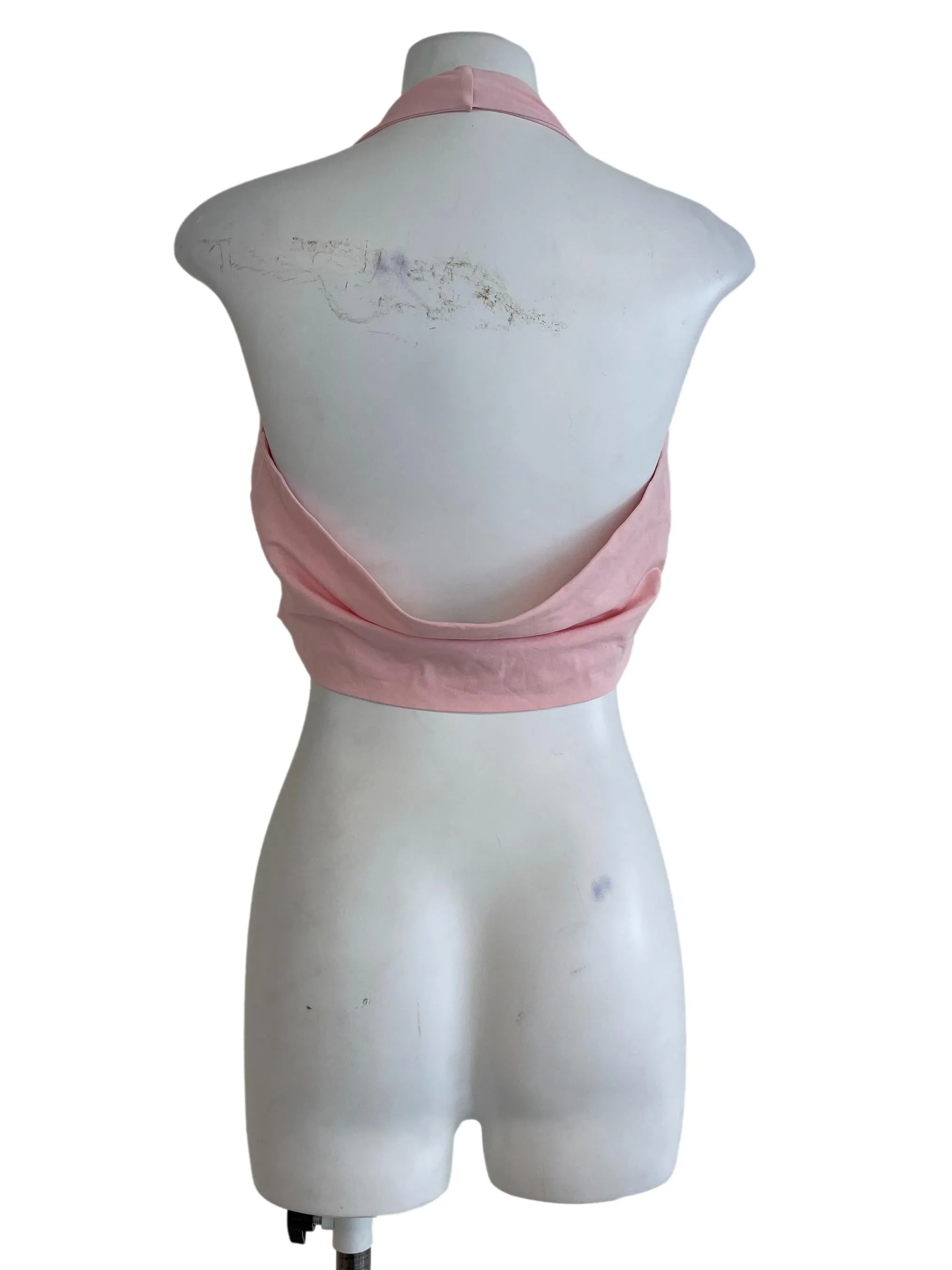 Baby Pink Padded Crop Top