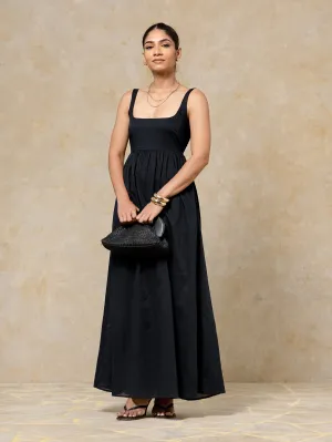 Back Smocked Sleeveless Maxi Dress