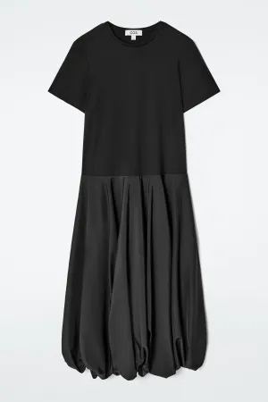 Balloon-hem t-shirt dress