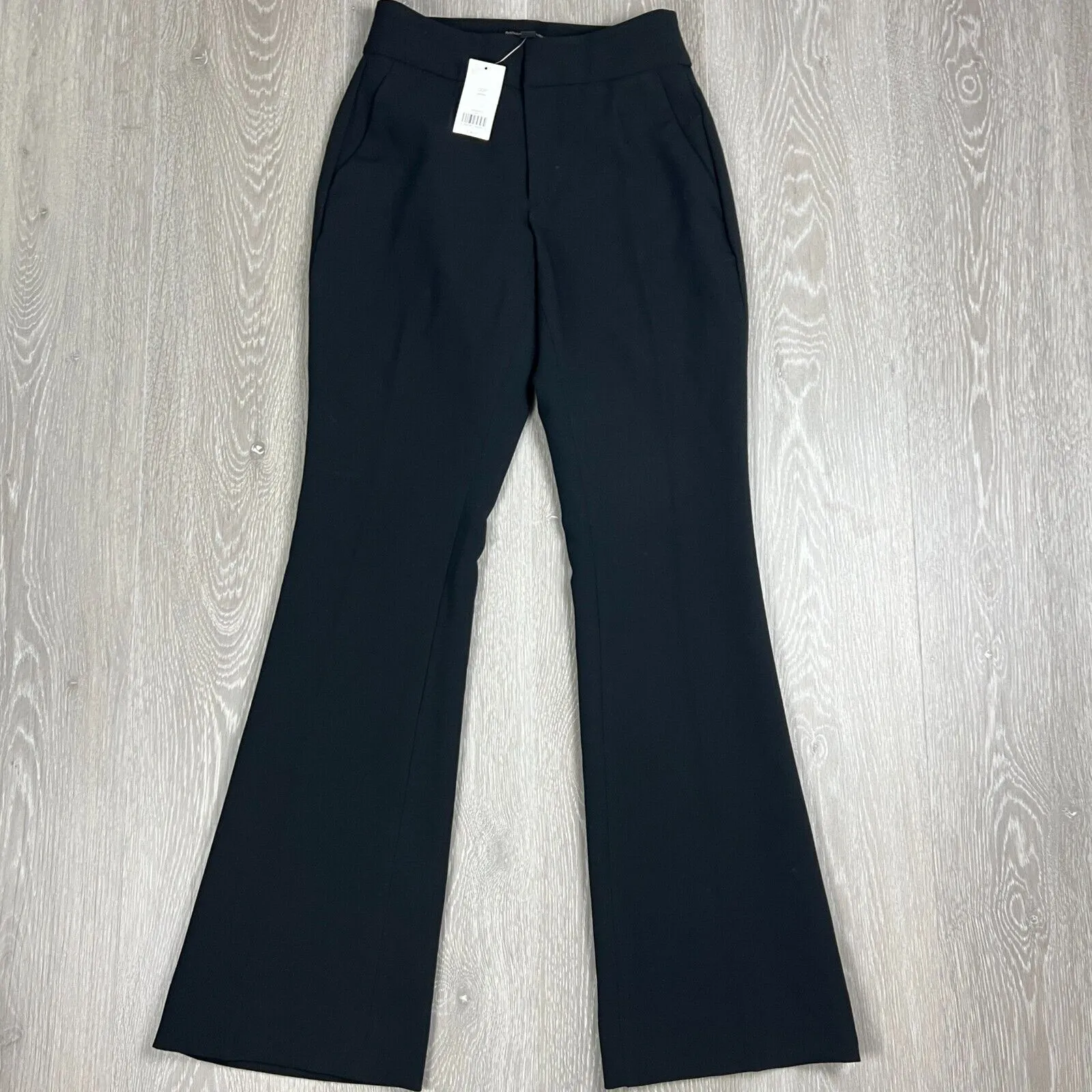 Banana Republic Womens Flared Black Dress Pants Size 00P Petite /  AU 4 (New)