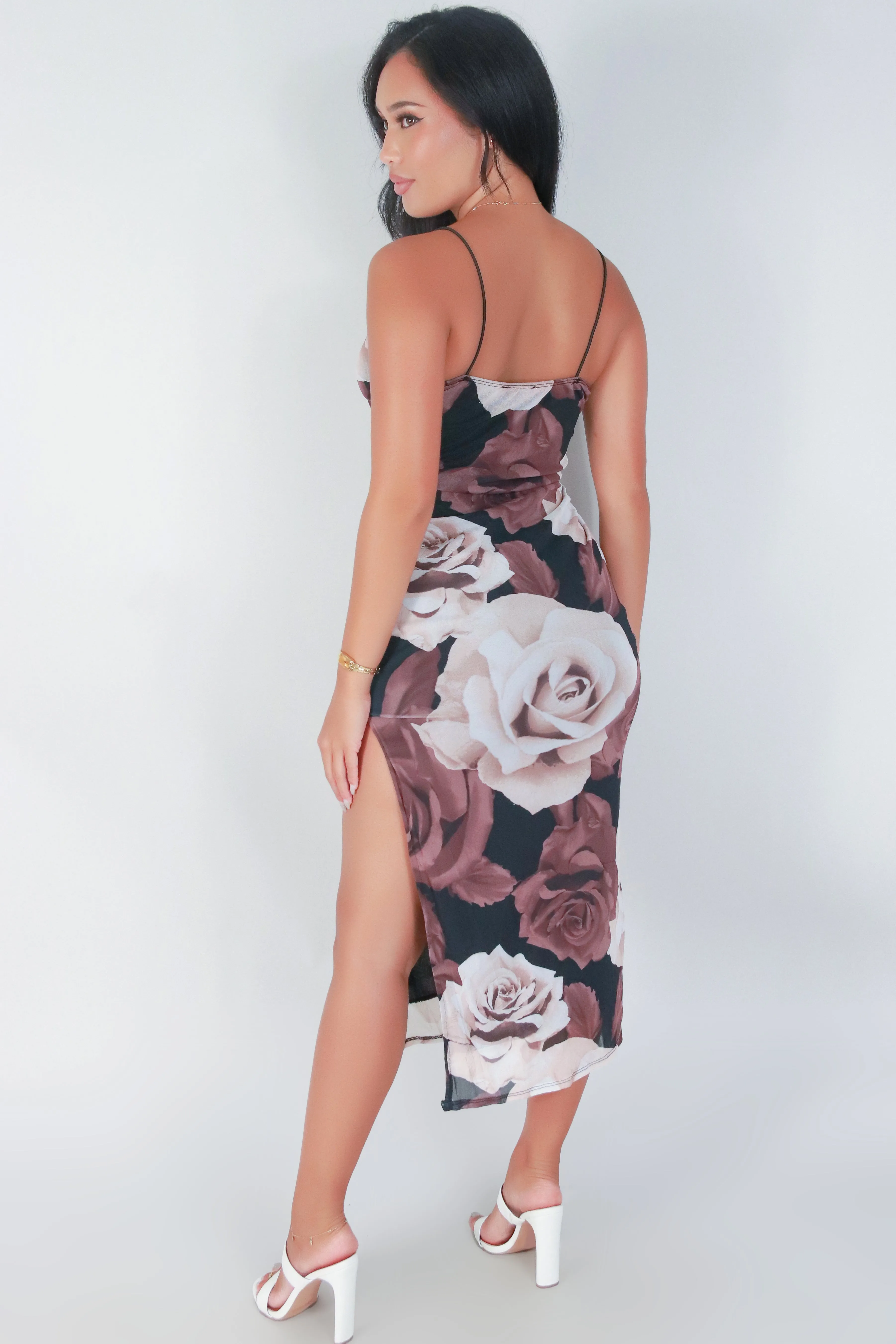 BED OF ROSES MAXI DRESS
