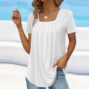 Bella | Pleated Summer Blouse