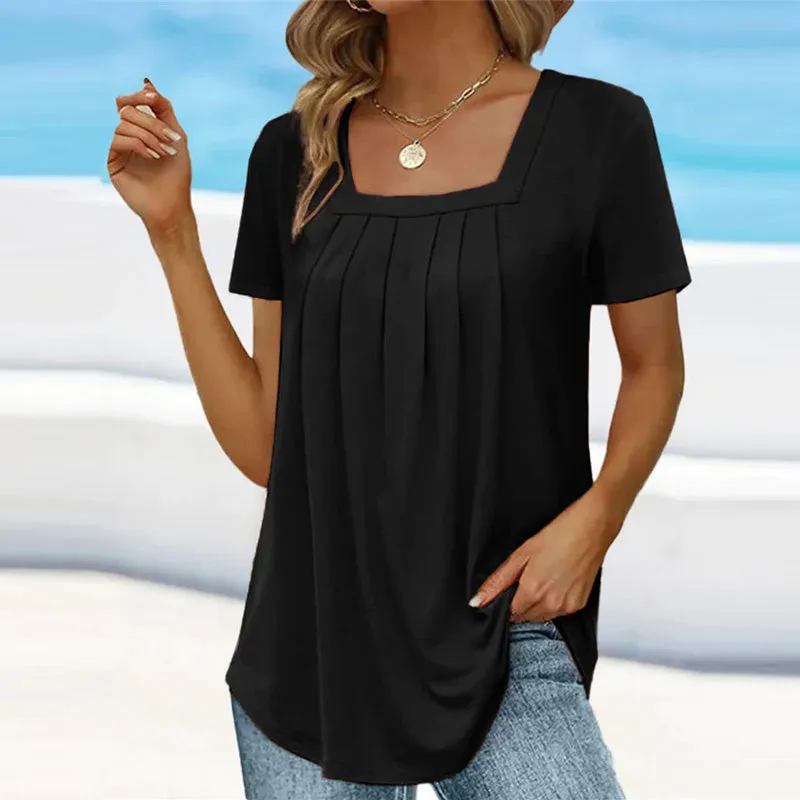 Bella | Pleated Summer Blouse