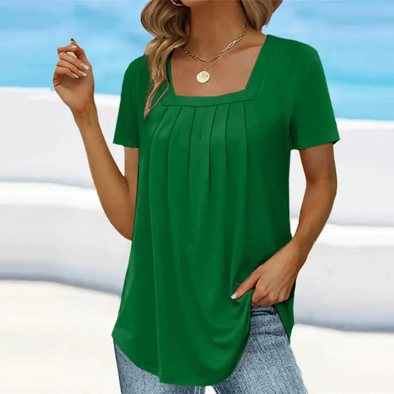Bella | Pleated Summer Blouse