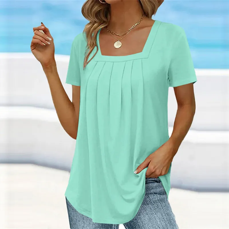 Bella | Pleated Summer Blouse