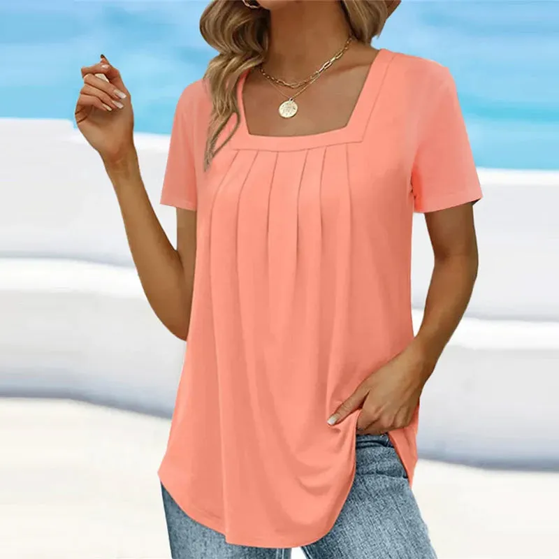 Bella | Pleated Summer Blouse
