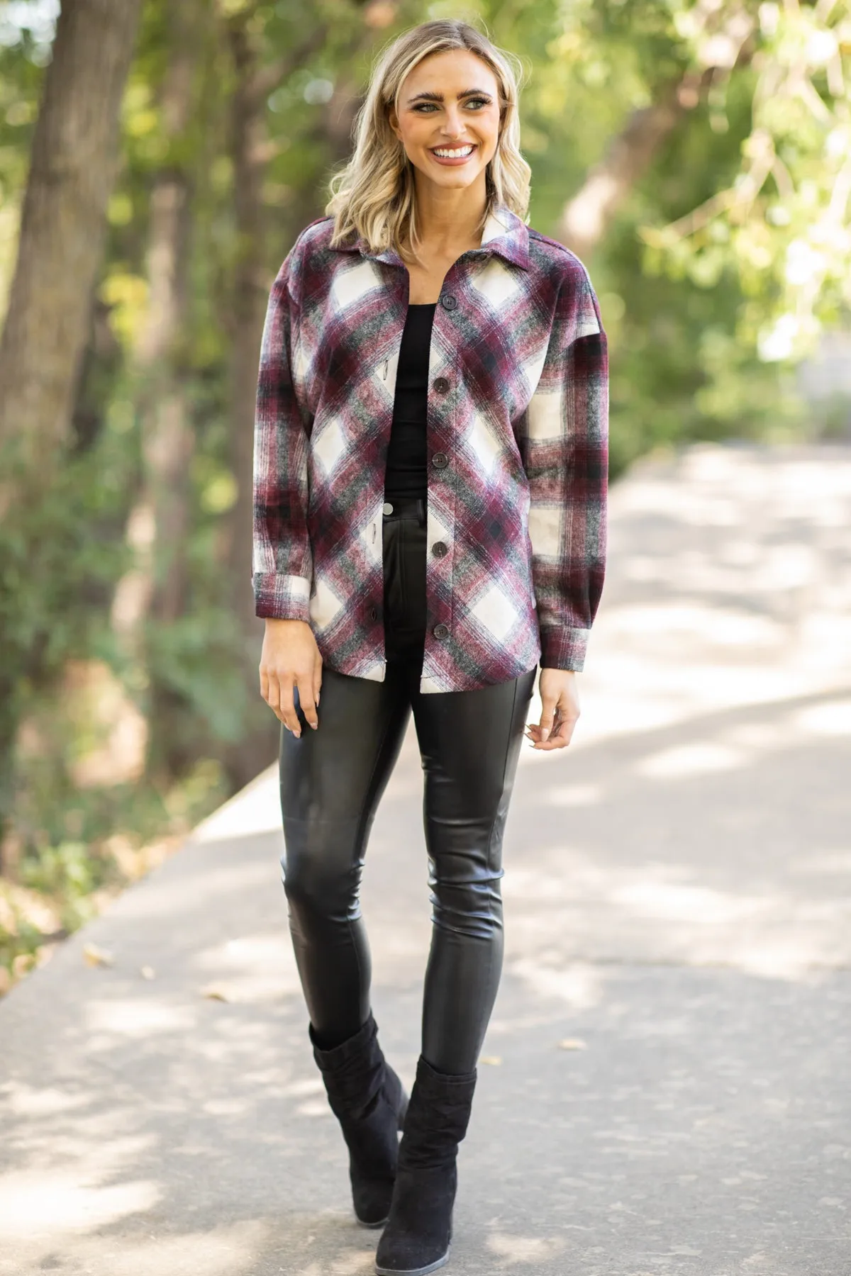 Black Faux Leather Pants