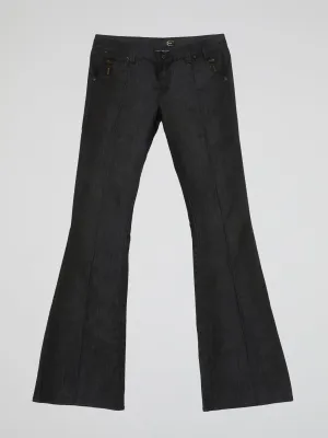 Black Flared Jeans