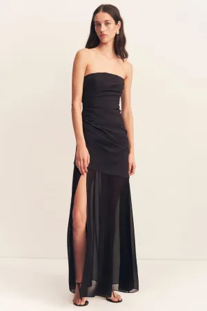 Blainey Strapless Draped Maxi Dress