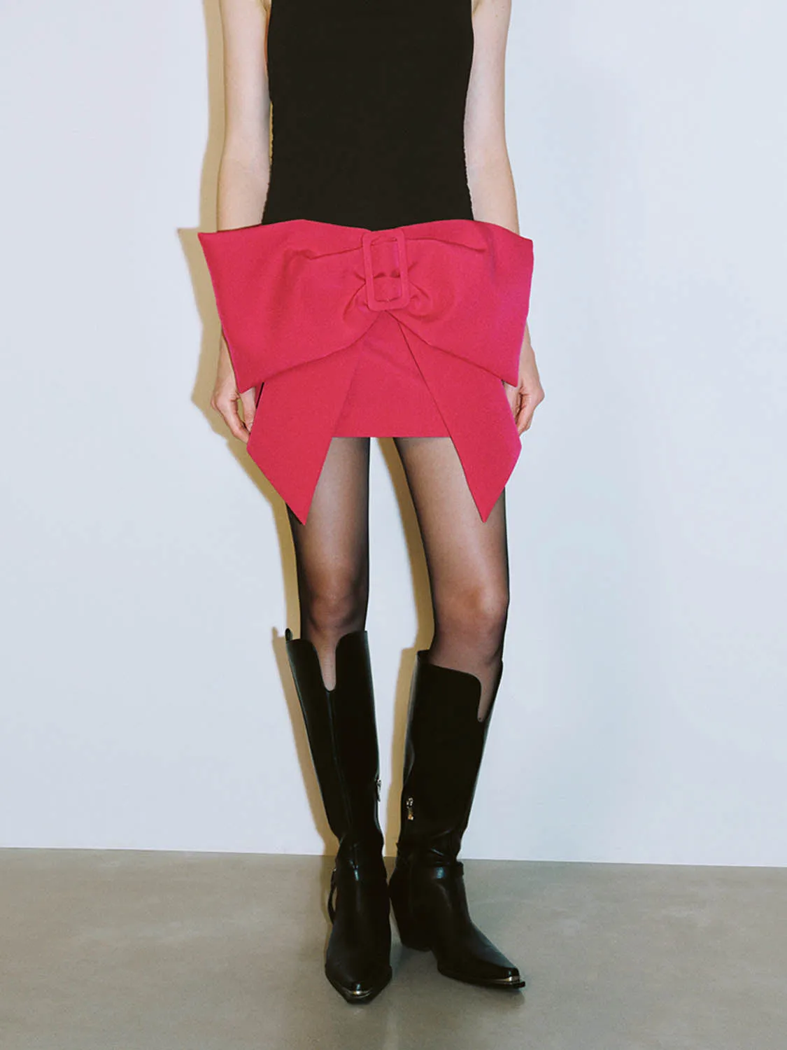 Bow Décor Mini Skirts
