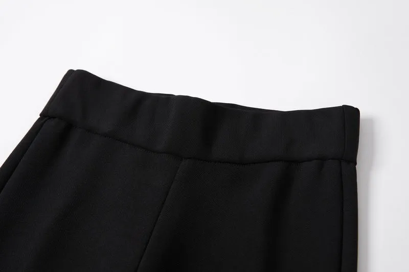 Breathable and Comfortable Flared Leg Trousers for Women