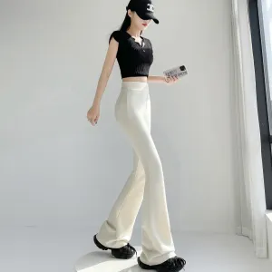 Breathable and Comfortable Flared Leg Trousers for Women