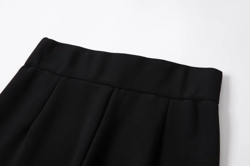 Breathable and Comfortable Flared Leg Trousers for Women