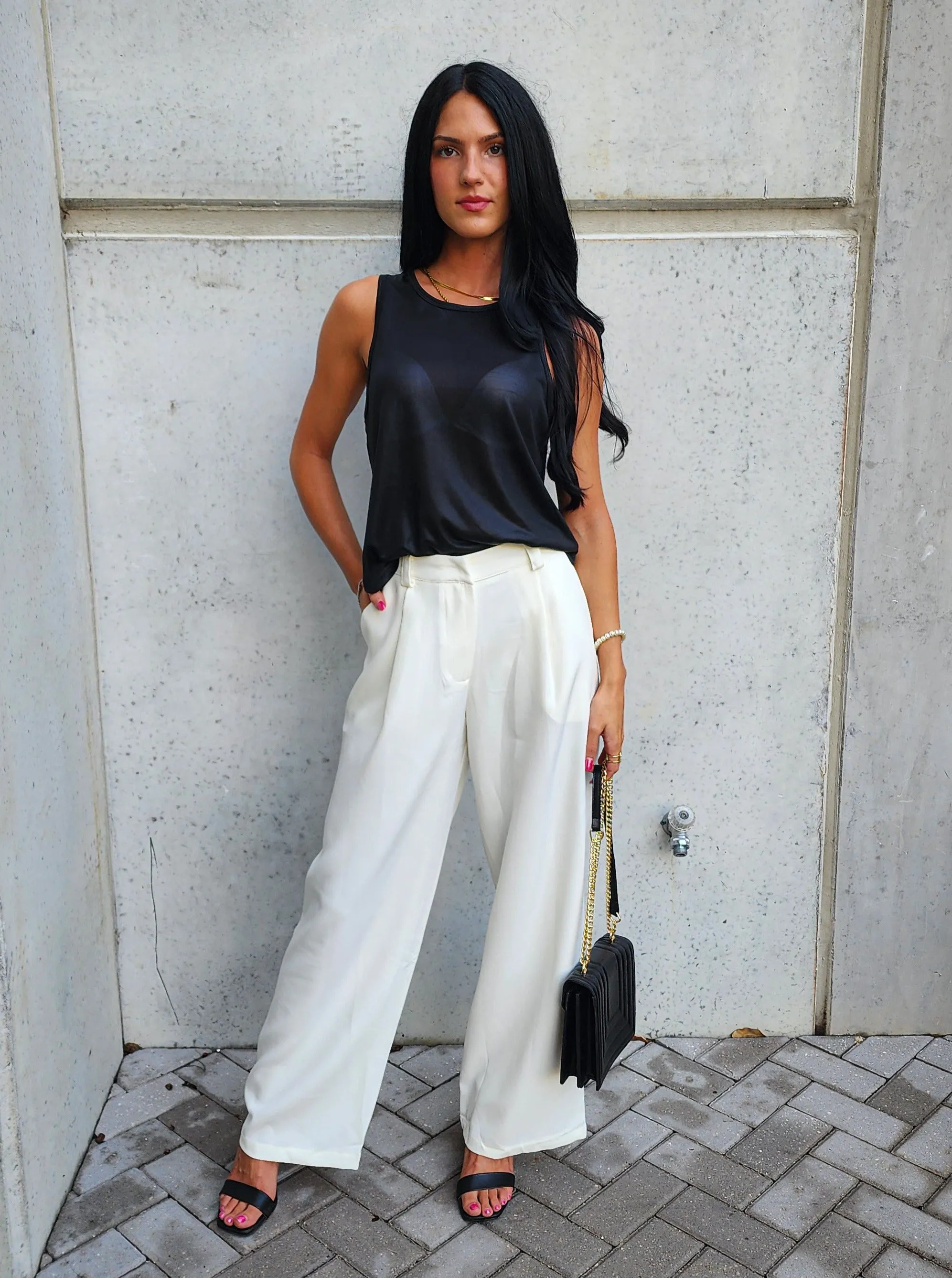 Briar White Pants- Final Sale
