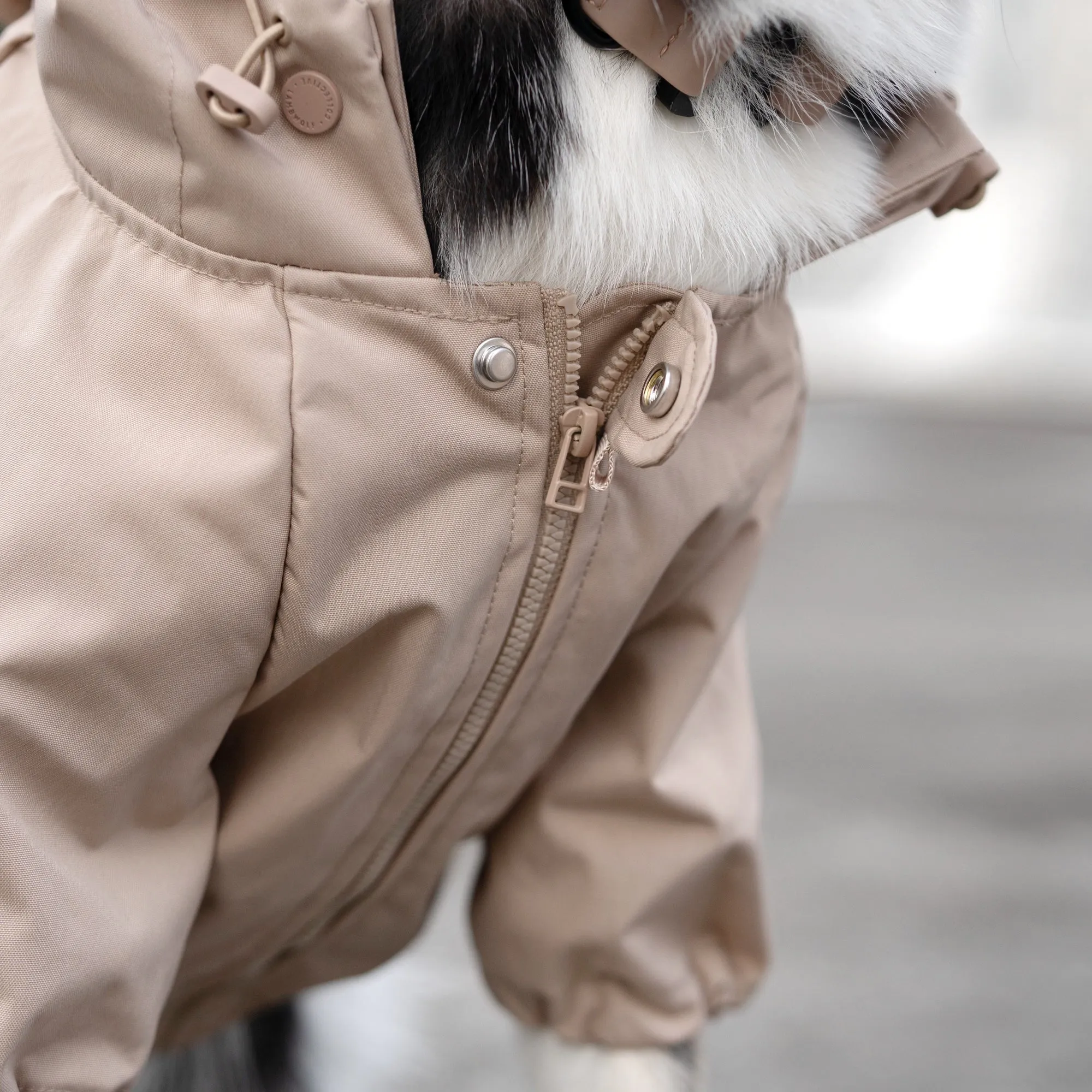 brooklyn rain jacket - camel