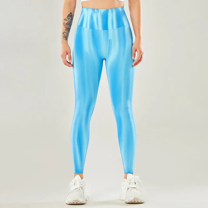 Buddha Stones Seamless Tie Dye Print Pants Sports High Waist Leggings Women's Yoga Pants