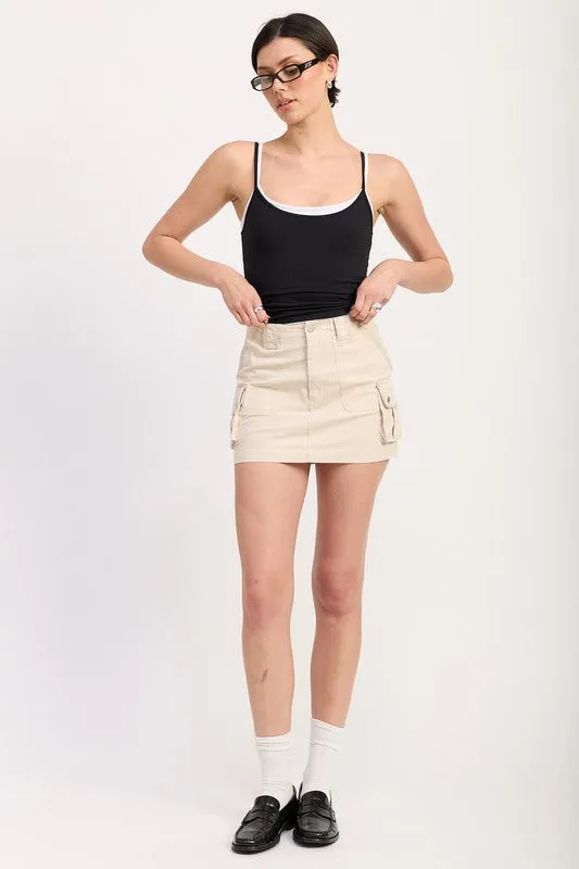 CARGO MINI SKIRT