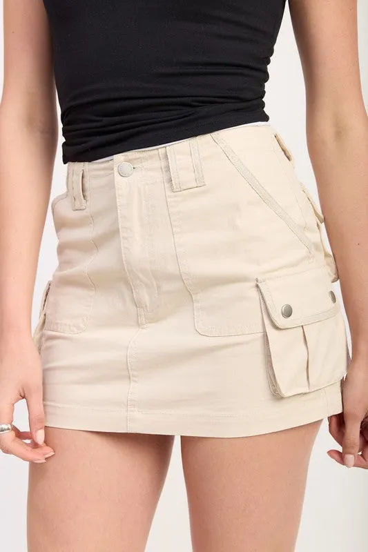 CARGO MINI SKIRT