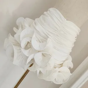 Casual White Ruched Skirt