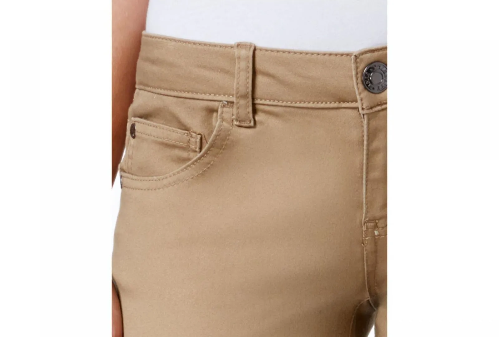 Celebrity Pink Jeans Women's Colored Short Skinny Jeans Khaki Brown 5 Short