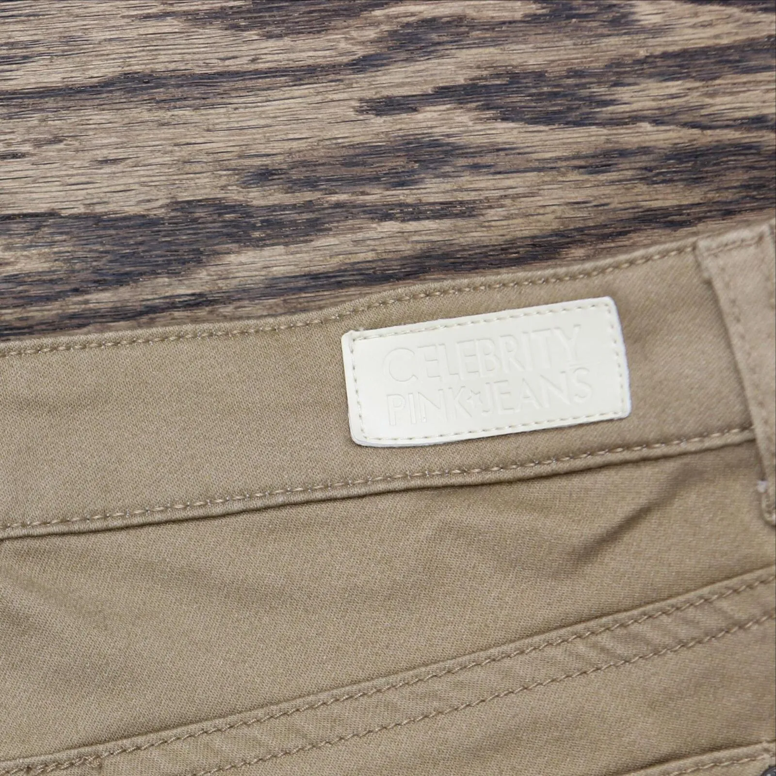 Celebrity Pink Jeans Women's Colored Short Skinny Jeans Khaki Brown 5 Short